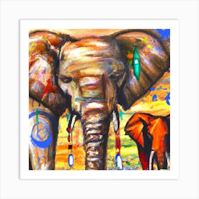 Indian Elephant Art Print