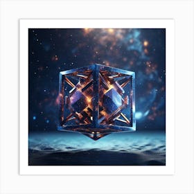 Leonardo Diffusion Xl 4d Cube Tesseract Interfering With The U 0 Art Print