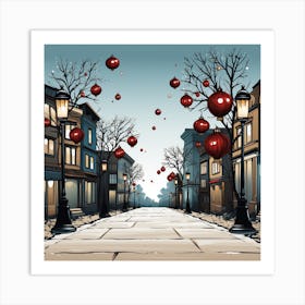 Christmas Street Art Print