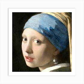 Girl With A Pearl Earring Art Print