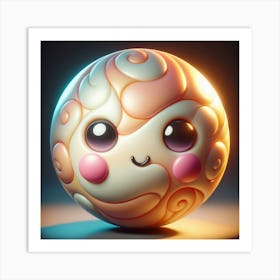 Cute Sphere Art Print