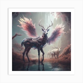 Deer In The Forest Art Print