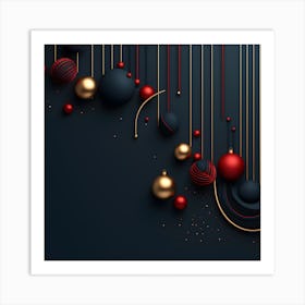 Christmass Abstract 008 1 Art Print