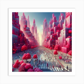 City Of Berries Art Print