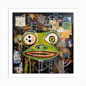 Frog deco Art Print