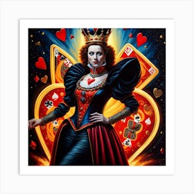 Queen Of Hearts 3 Art Print