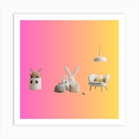 Easter Bunny Art Print