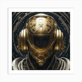 Man In A Gold Helmet Art Print