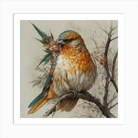 Bird In A Tree Art Print