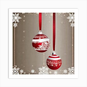 Christmas Ornaments 22 Art Print