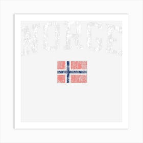 Norway Vintage Sports Norge Norwegian Art Print