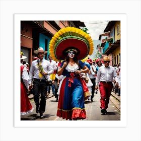 Colombian Festivities Mysterious (7) Art Print
