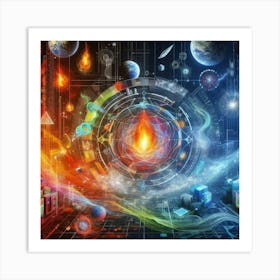 Psychedelic Universe Art Print