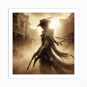 Cowboy In The Old West Art Print