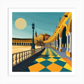 Seville Plaza Art Print