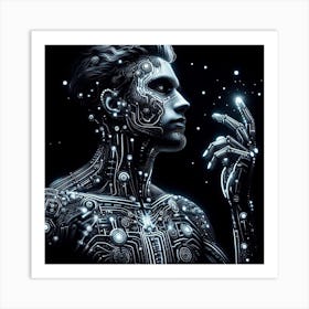 Futuristic Man Art Print