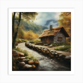 Cabin In The Woods 5 Art Print