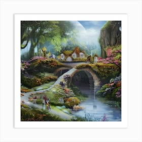 Storybook Landscape 1 Art Print