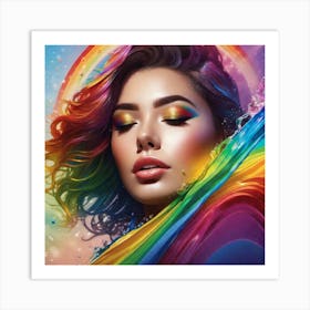 Rainbow Painting 1 Art Print