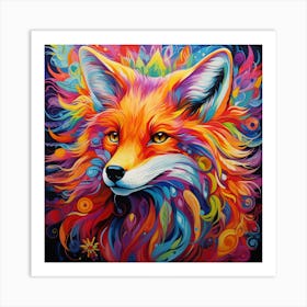 Fox Painting Art Print