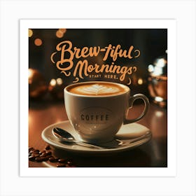 Brewtiful Mornings 2 Art Print