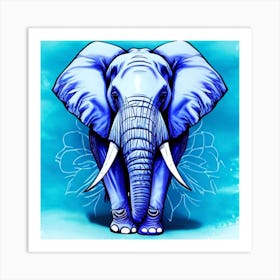 Elephant Painting Art Print