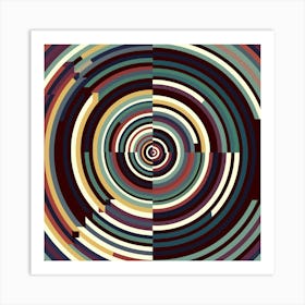 Abstract Spiral Pattern Art Print