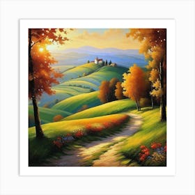 Autumn Landscape 10 Art Print