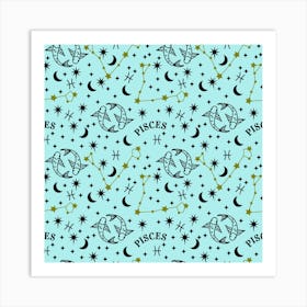 Zodiac Pattern 1 Art Print