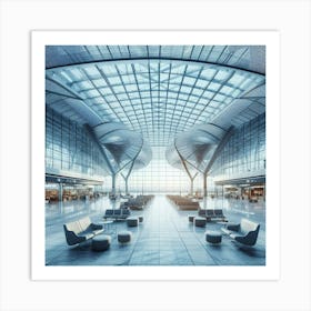 Airport Interior 2 Art Print