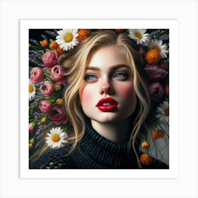 Flower Girl 8 Art Print