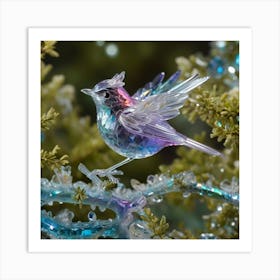 Albedobase Xl Highly Detailed Shot Of An Iridescence Crystal 1 (2) Art Print