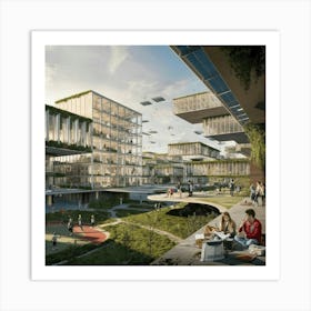 Ecotech Campus Of Tomorrow Art Print