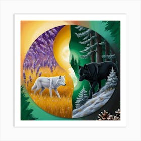 Yin And Yang 3 Art Print