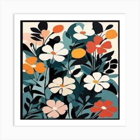 Flowers In The Garden Art Print