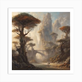 City In The Forest Art Print