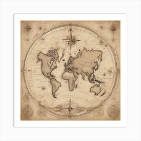 World Map Art Print