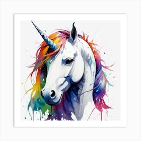 Dripping Unicorn Art Print