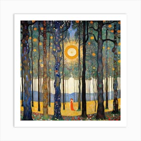 Sun In The Woods 2 Art Print