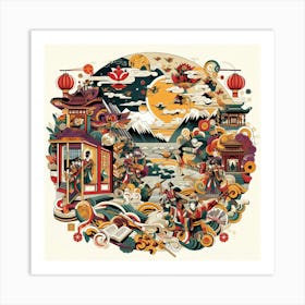 Asian Art Art Print