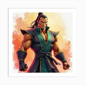 Mortal Kombat Ninja Fighter Concept Art (216) Art Print