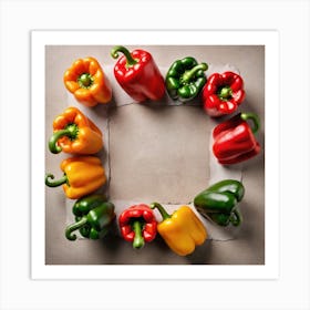 Peppers In A Circle 5 Art Print