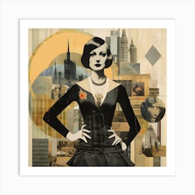 Woman In A Dress 1 Art Print