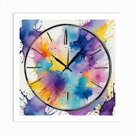 Triangle Geometric Clock Booble Marble Clock Frida Kahlo Clock Prismfold Clock Karma That Goes Around, Comes Around Circle Quote Clock Lucky Cat Clock (15) Art Print