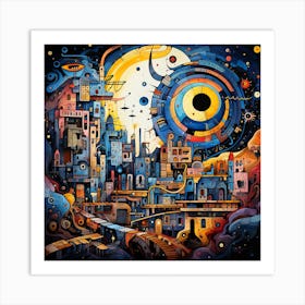 Space City 3 Art Print