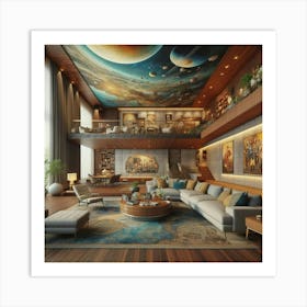 Planetarium Living Room Art Print