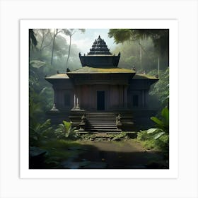 Temple In The Jungle Art Print