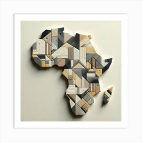 Ubuntu Map Art Print