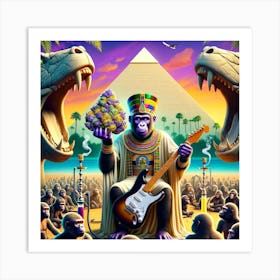 Ancient Egyption Bud God Art Print