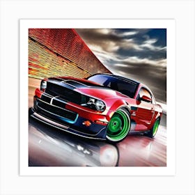 Ford Mustang Wallpaper 1 Art Print